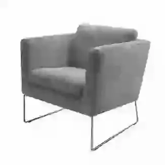 Modern Compact Cubed Accent Chair